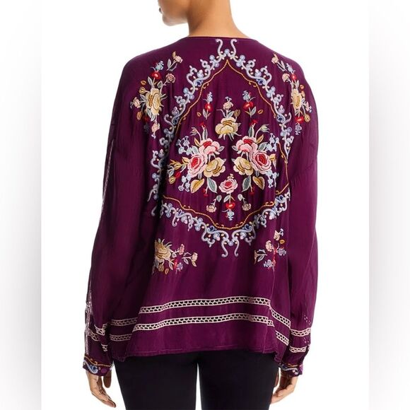 Johnny Was Carmen Button-Up Blouse in Jam, NWT, Size L - Picture 14 of 16